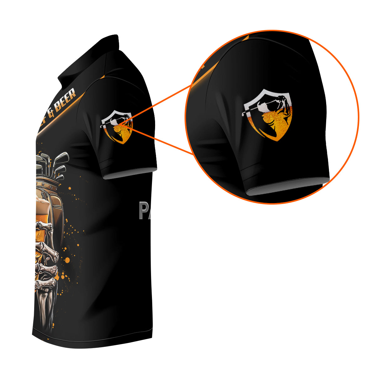 Custom Golf And Beer Soul Keeper Golf Polo Shirt , Funny Golf Shirt, Gift For Golfers