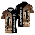 Teerific Skeleton Golfer Custom Golf Shirt, Personalized Golf Shirt, Unique Gift For Golfer