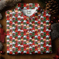 Fun Christmas Colorful Shirts For Men, Naughty Christmas Golf Shirt, Polo Shirts For Men, Golfing Apparel