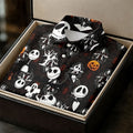 Halloween Pumpkin Skeleton Pattern Golf Polo Shirt, Hawaiian Golf Shirt, Mens Golf Apparel