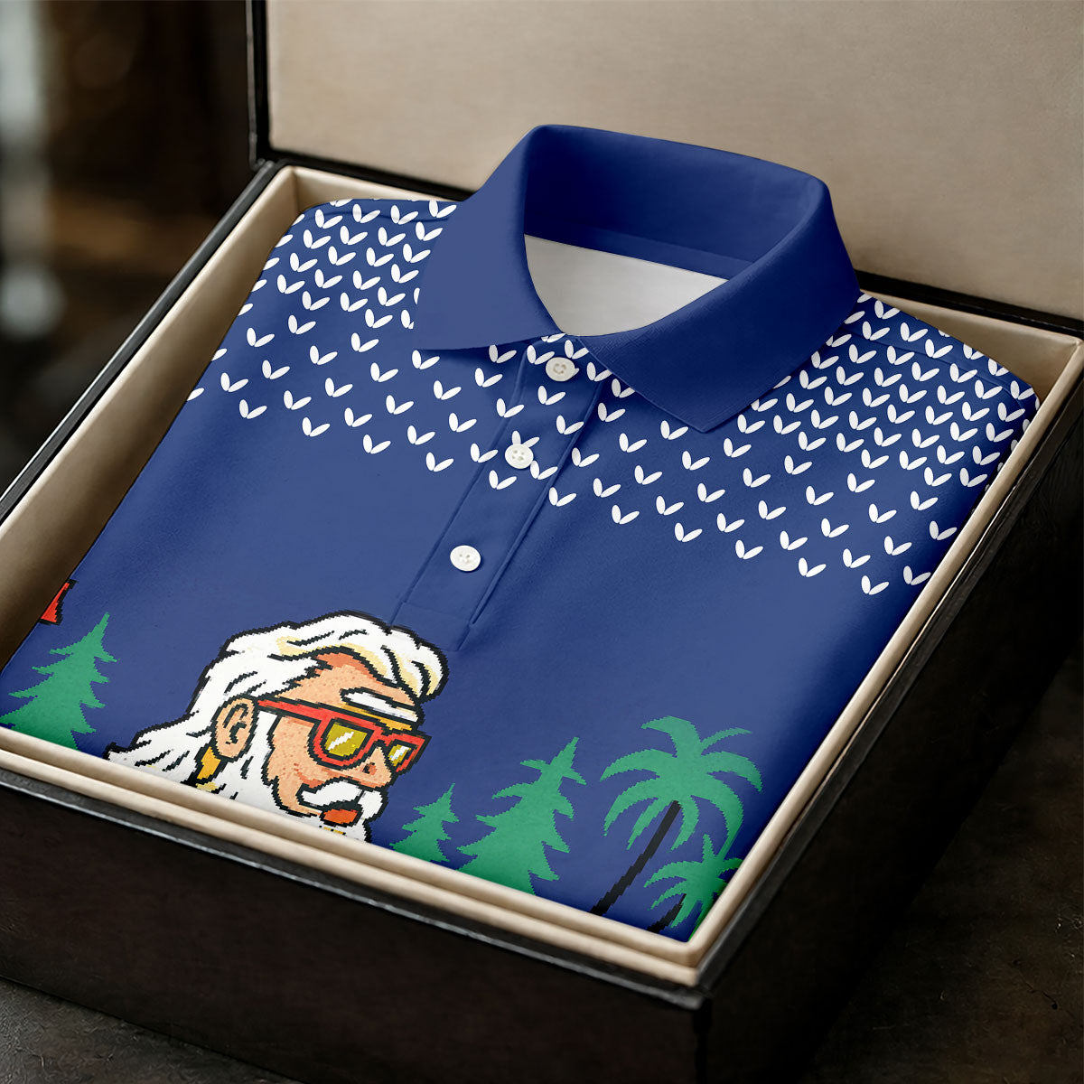 Funny Bearded Golfer With Paisley Pants Golf Polo Shirt, Printed Golf Shirts, Golf Apparel For Men