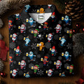 Classic Christmas Characters Black Golf Shirt, Christmas Golf Shirt, Women's Golf Tops, Ladies Golf Shirts