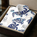 Sea Turtle, Starfish, Seashells and Coral Reef Art Hawaiian Golf Polo, Golf Tops For Men, Golfing Apparel