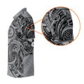 Strike Grey Tribal Tattoo Custom Men's Golf Polo Shirt, Funny Golf Shirt, Dad Golf Gift