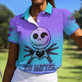 You Matter Suicide Prevention Skeleton Heart Hand Golf Shirts For Women, Women’s Golf Polo