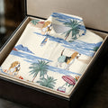 Cute Beagle Beach Vacation Tropical Golf Polo Shirt, Hawaiian Golf Shirt, Golf Shirts For Men