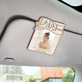 Best Papa Ever Custom Photo Car Visor Clip, Christmas Golf Gift