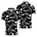 Golf Themed Retro Men's Golf Polo Shirt, Funny Golf Shirt, Golf Gifts For Dad