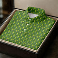Funny Hole In One Pickle Golf Pattern Polo Shirt, Golf Shirts For Men, Mens Golf Apparel