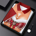 Elegant Santa Bra Bow Christmas Golf Shirt, Mens Golf Shirts, Polo Shirts For Men