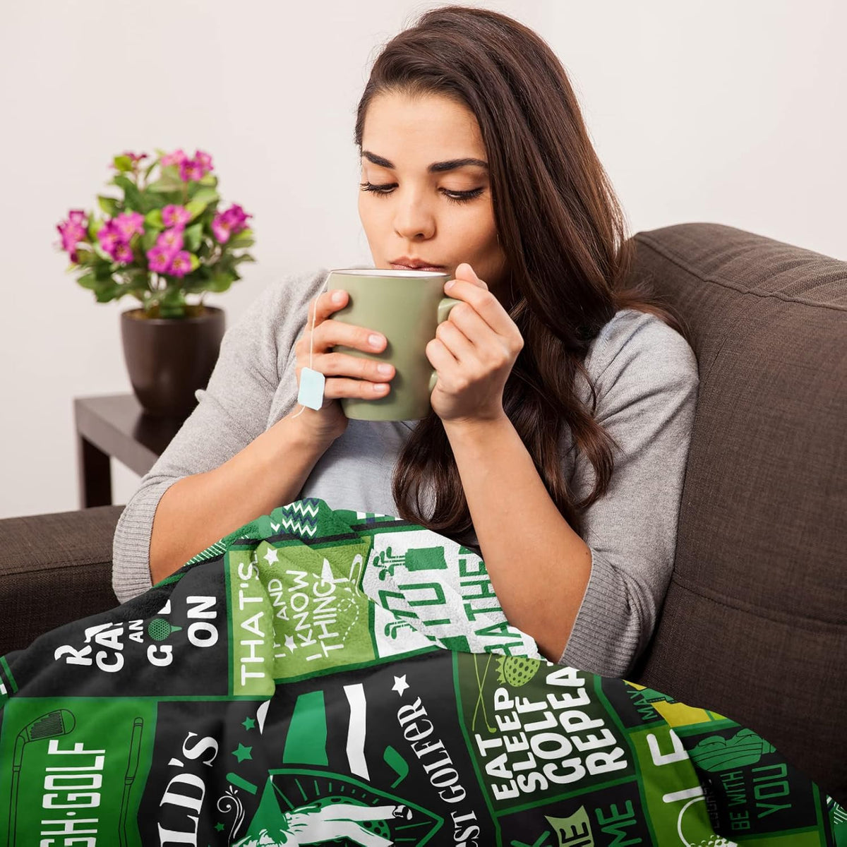 World's Okayest Golfer Blanket, Golf Blanket, Gift For Golfers, Golf Gift Ideas