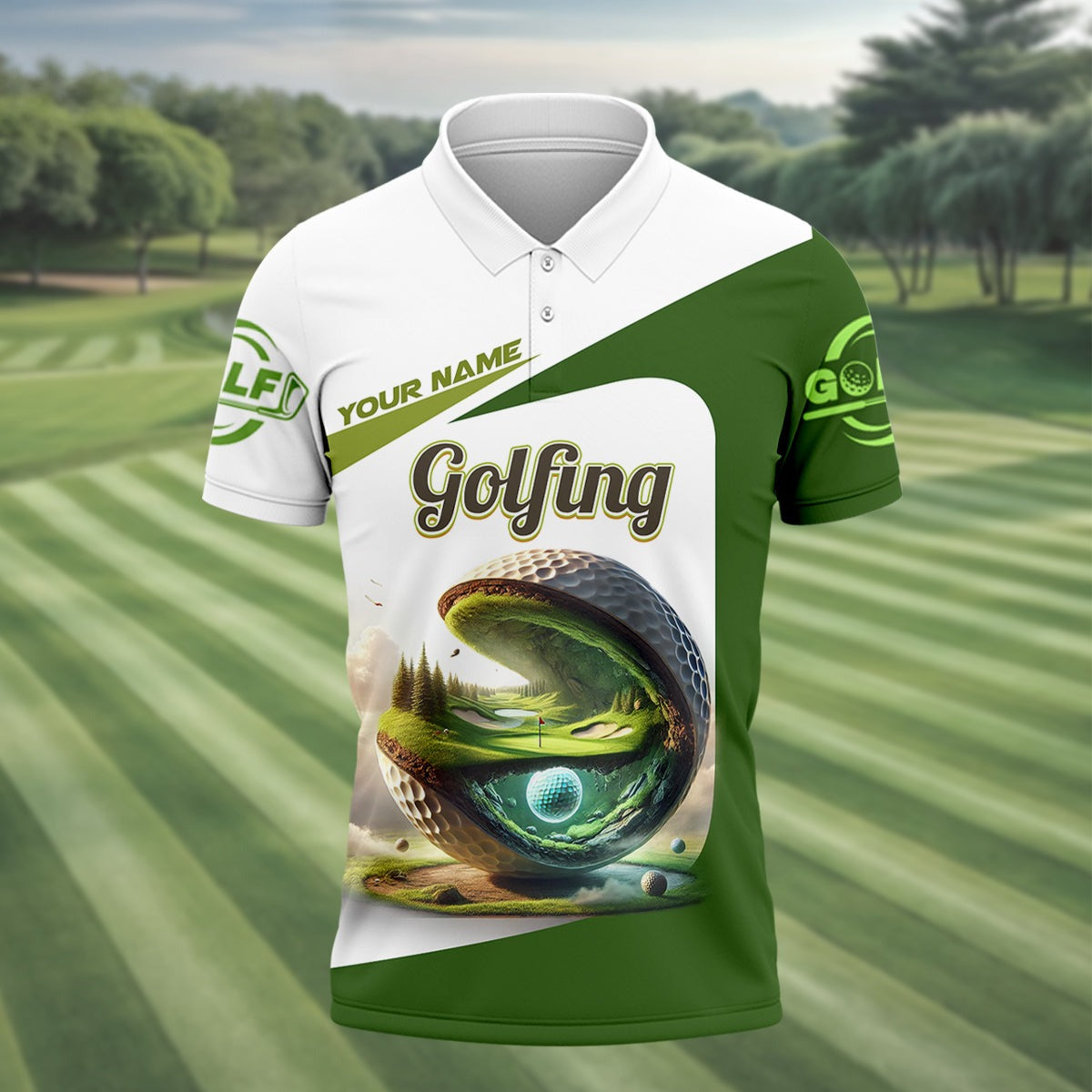 3D Golf Ball Golf Polo