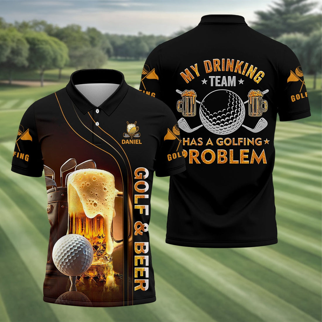 My Drinking Team Has A Golfing Problem Golf Polo