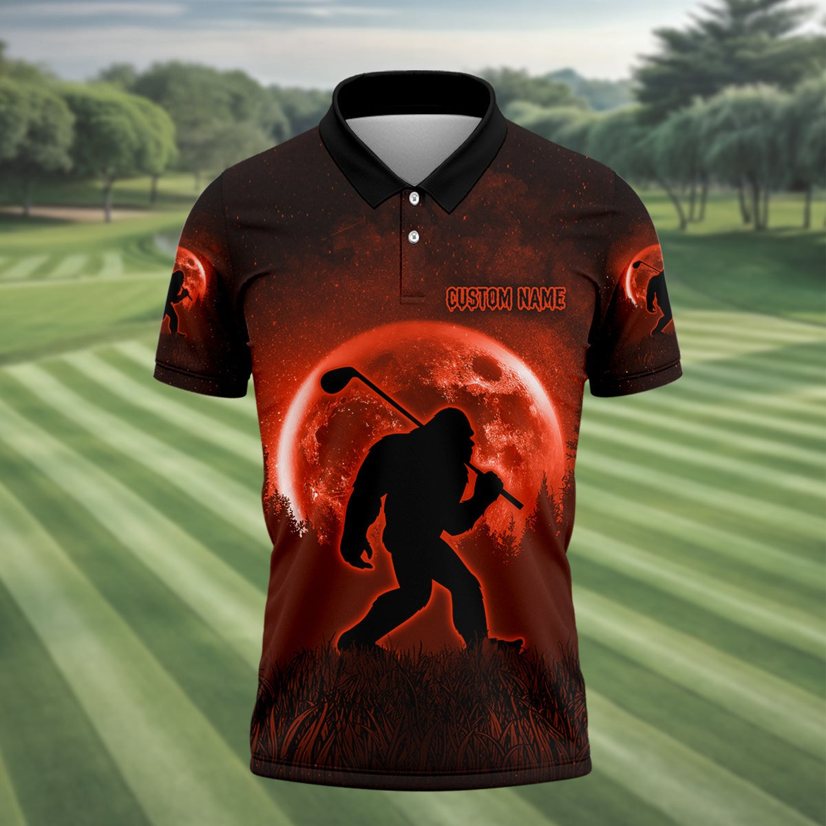 Bigfoot Golf Polo - Gift For Dad