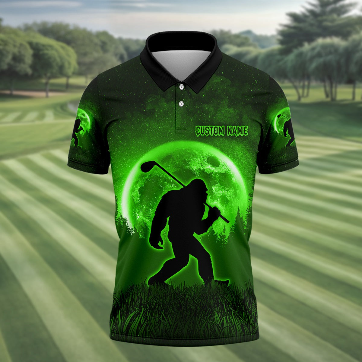 Bigfoot Golf Polo - Gift For Dad