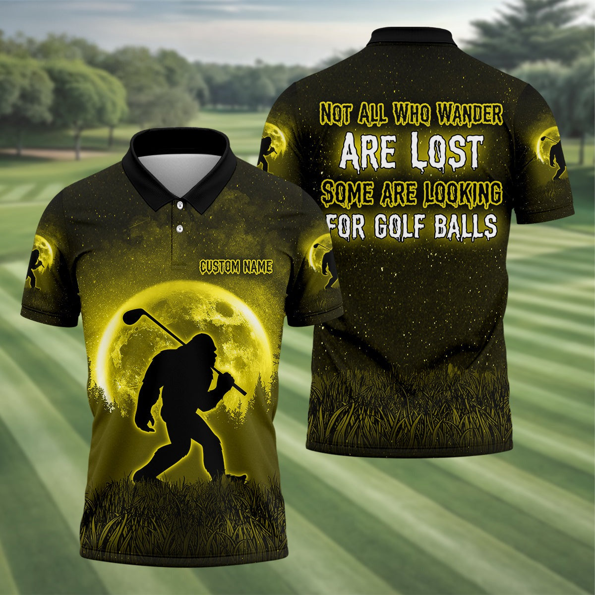 Bigfoot Golf Polo - Gift For Dad