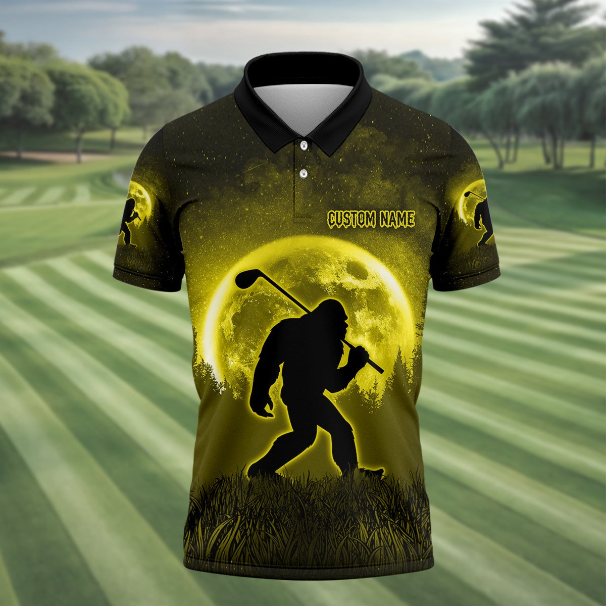 Bigfoot Golf Polo - Gift For Dad