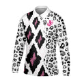 I Asked God For Partners In Crime He Sent Me My Crazy Golfing Friends Leopard Print Golf Shirt, Fun Womens Golf Shirts