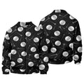 Golf Balls Black Men's Golf Polo Shirt, Funny Golf Shirt, Gifts For Golfer
