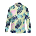 Tropical Palm Leaves Golf Tops For Men, Mens Golf Polo Shirts, Unique Gift For Golfer, Golfing Apparel