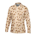 Beige Fun Men's Golf Polos, Cool Golf Polos, Mens Golf Polo Shirts, Golf Gift For Men