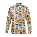 Spooky Witches, Spooky Cat, Cute Halloween T-Shirts, Mens Golf Polo Shirts, Golfing Apparel