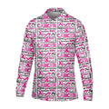 Pink Ribbon Breast Cancer Awareness Shirt, Golf Tops For Men, Hawaiian Golf Shirts, Golfing Apparel