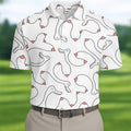 Funny Goose Golf Polos For Men, Fun Golf Shirt, Cool Golf Gift, Golf Gift For Men, Polo For Men