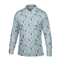 Funny Flamingos Golf Polo Shirt, Golfing Apparel, Mens Golf Gift, Funny Golf Polos