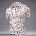 Festive Christmas Wine Glasses Golf Polo Shirt, Mens Golf Polo, Golf Apparel For Men