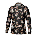Coquette Halloween Cowboy Ghost Black Fun Golf Shirts For Men, Polo Shirts For Men, Golfing Apparel