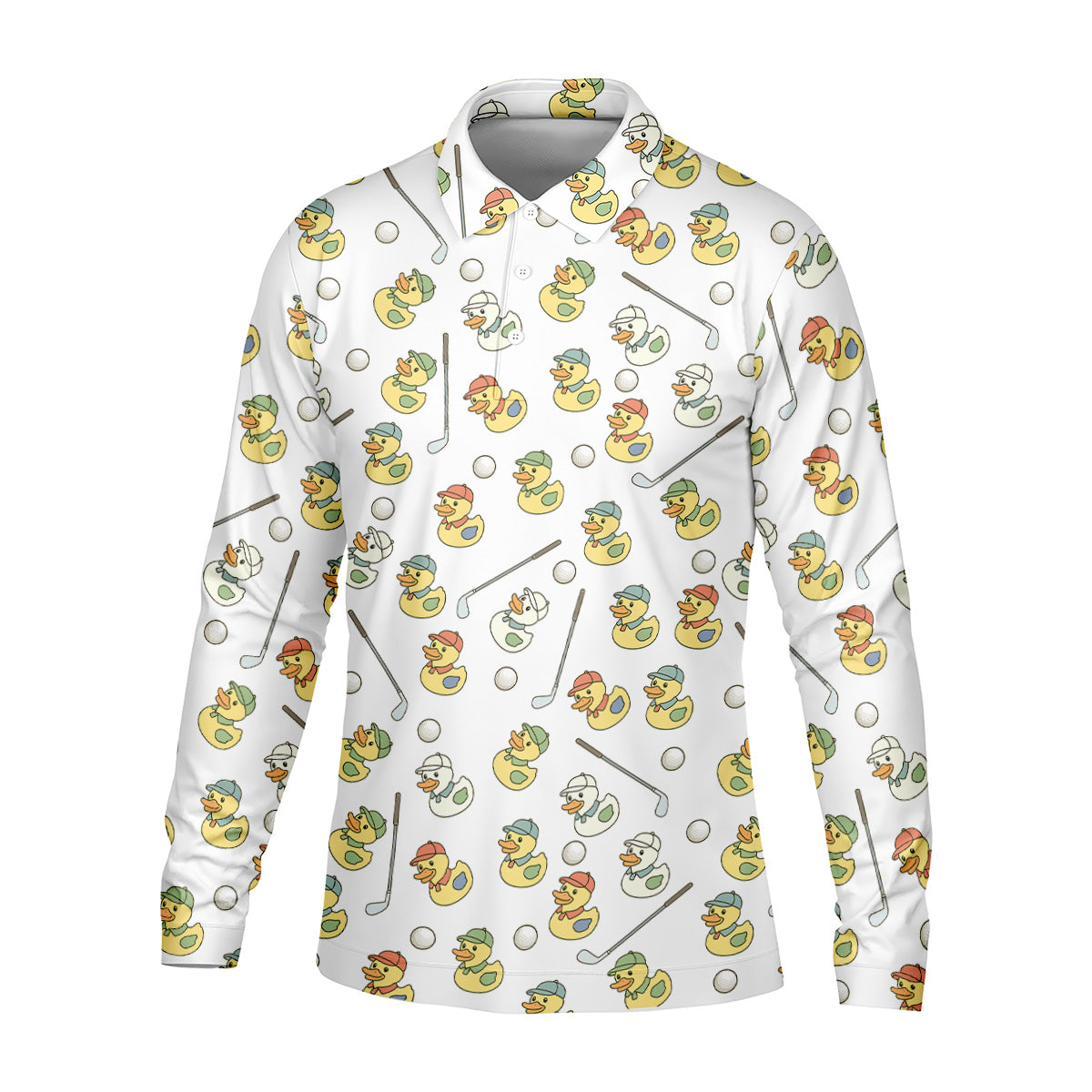 Rubber Duck Mens Funny Golf Shirts, Fun Men's Golf Polos, Hawaiian Golf Shirts, Golfing Apparel