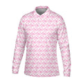 Pink Ribbon Breast Cancer Men Golf Shirt, Breast Cancer Awareness Shirt, Golf Gifts For Men