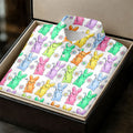 Colorful Easter Bunny White Golf Shirt, Cute Golf Outfit, Golf Shirts For Men, Golf Gift For Men
