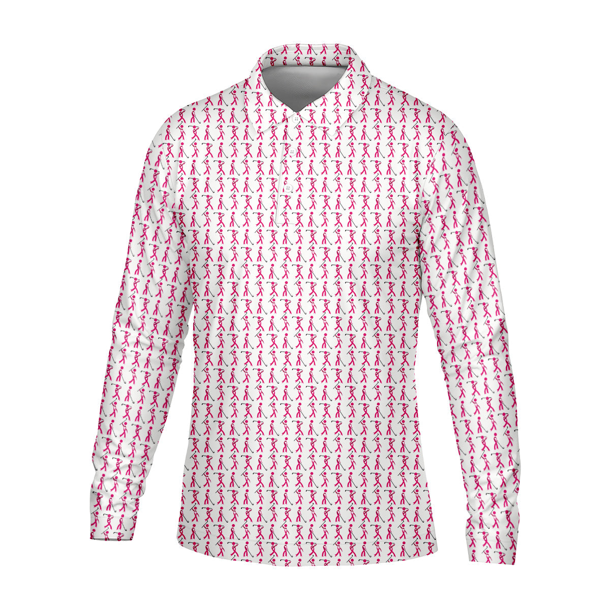 Funny Stick Breast Cancer Golf Shirt, Breast Cancer Support Shirts, Funny Men Golf Polo Shirt