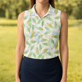 Abtract Seamless Pattern Womens Golf Tops, Pastel Womens Golf Polo Shirts, Matching Golf Shirts