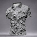Screaming Faces Disc Golf Polo Shirt, Disc Golf Shirts For Men, Disc Golf Apparel