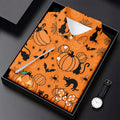 Black Cat and Pumpkin Halloween Polo Shirt, Golf Polo Apparel, Mens Golf Outfit