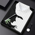 Halloween Wicked Witch Shadow Golf Shirt, Men's Golf Shirt, Hawaiian Golf Shirt