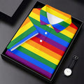 LGBT Rainbow Flag Golf Tops For Men, Pride Month Celebrate Golf Shirts For Men