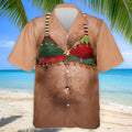Funny Elf Bra Bells Christmas Golf Shirt, Mens Golf Polo, Golf Apparel For Men
