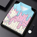 Ice Cream Drip Hawaiian Golf Shirt, Summer Sweets Men's Golf Shirt, Polo Shirts For Men