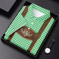 Women's Green Oktoberfest Lederhosen Illusion Sleeveless Golf Polo, Ladies Golf Top, Golf Polo For Women