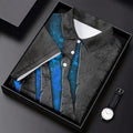 Blue Claw Marks Hawaiian Golf Shirt, Scratch Print Men's Golf Shirt, Polo Shirts For Men