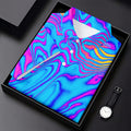 Neon Psychedelic Zebra Pattern Vintage Hawaiian Golf Shirt, Men's Golf Shirt, Polo Shirts For Men