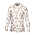 Goose Halloween, Doodle Pattern, White Golf Shirt, Mens Funny Golf Shirts, Long Sleeve Golf Shirts, Men Golf Polo