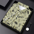 Mushroom Pattern Hand-drawn Art Hawaiian Golf Shirt, Men's Golf Shirt, Polo Shirts For Men