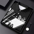 The Golf Father Golf Ball Pattern Father's Day Golf Shirt, Golf Gift For Dad, Polo Shirts For Men