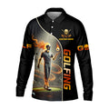 I Was One Under Today Custom Men's Golf Polo Shirt, Funny Skull Golf Shirt, Dad Golf Gift