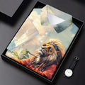 Lion Dreamscape Mist Hawaiian Golf Polo, Golf Tops For Men, Golfing Apparel
